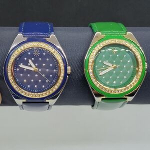 Isaac Mizrahi Blue and Green Women's Watches